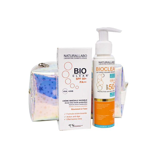 Bioclear Trousse Ecran Invisi+Lait Solaire Spray