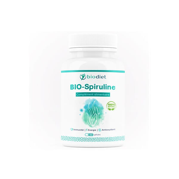 Biodiet Bio Spiruline Bt 30 Gelules