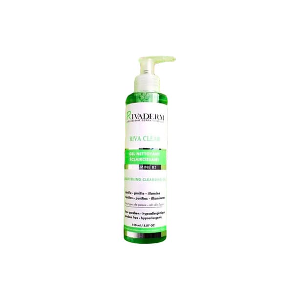 Rivaderm Riva Clear Gel Nettoyant Eclairciss 150Ml