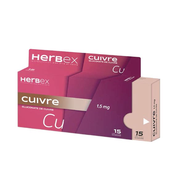 Herbex Cuivre Bt 15 Gellules