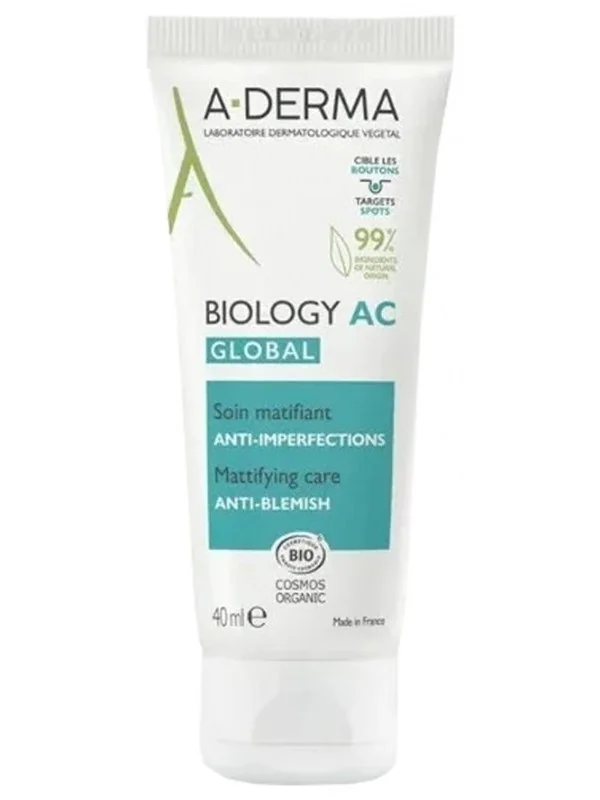 A-DERMA Biology AC Soin Global Matifiant Anti-Imperfections Bio 40 ml