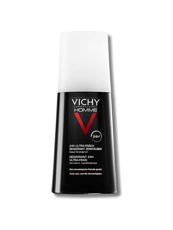 VICHY HOMME - DEODORANT ULTRA-FRAIS 24H VAPORISATEUR 100ML