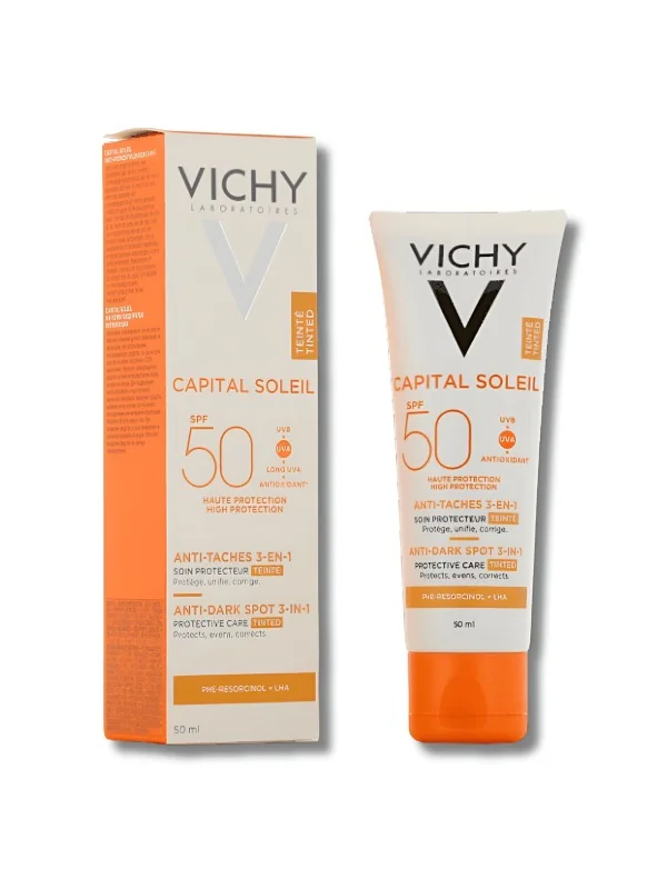 Vichy CAPITAL SOLEIL Soin anti-taches teinté 3-en-1 SPF50+, 50ml