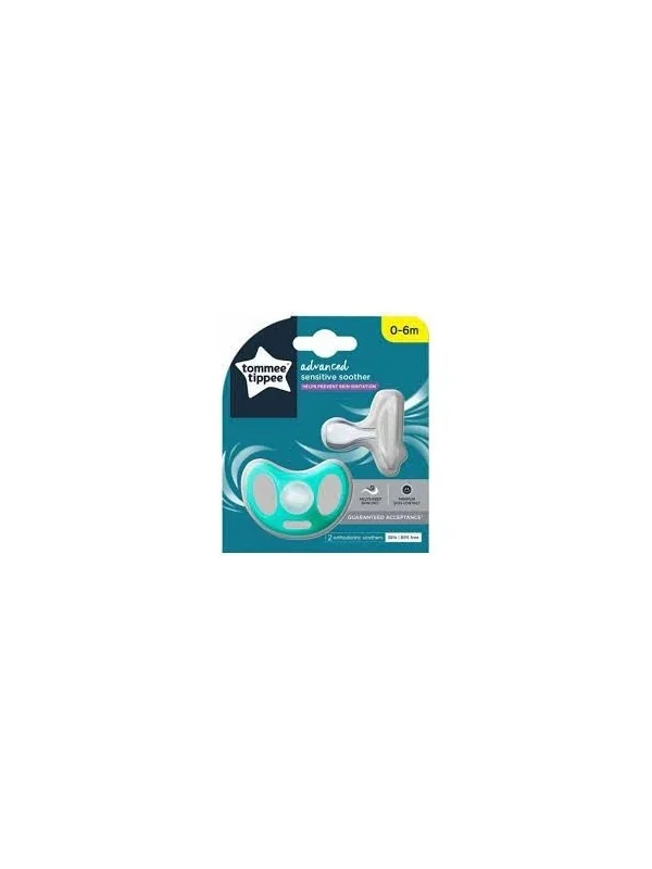 TOMMEE TIPPEE ADVANCED 2 SUCETTES SENSIBLE EN SILICONE 0-6M