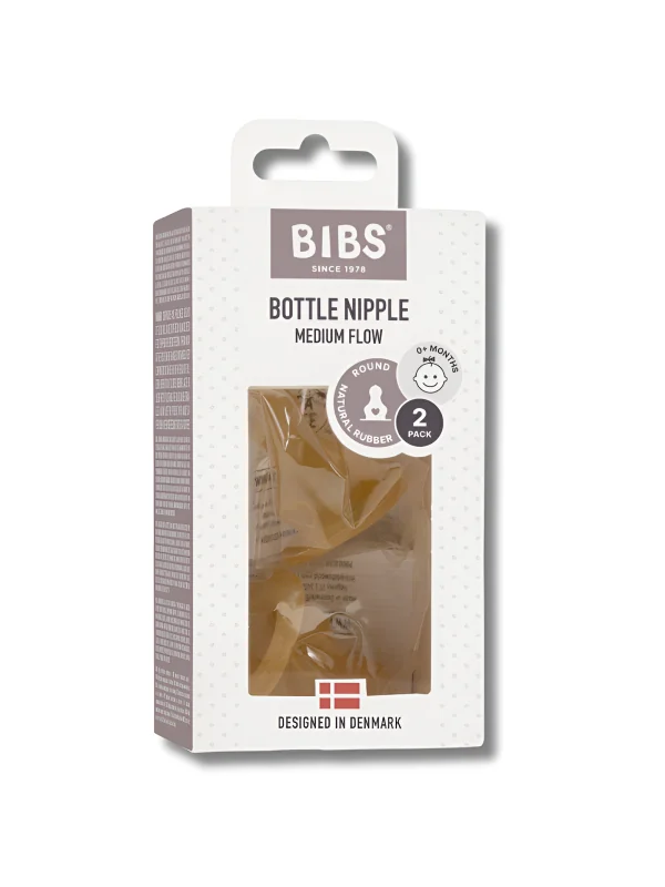 BIBS - LOT DE 2 TÉTINES BIBERON DÉBIT MOYEN