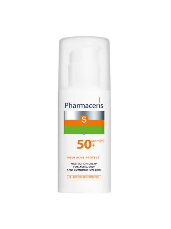 PHARMACERIS S MEDI ACNE PROTECT CRÈME SPF50+ PEAU ACNÉIQUE 50ML