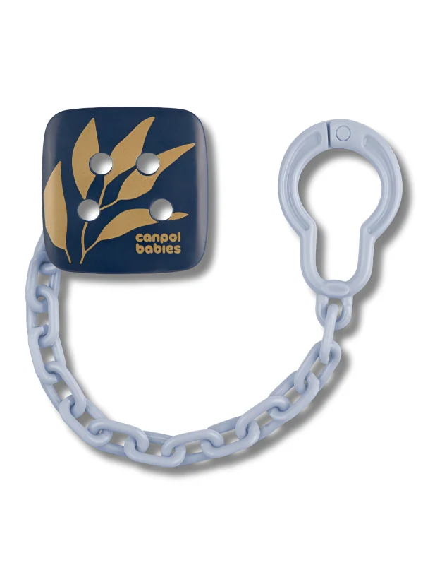 CANPOL BABIES - ATTACHE SUCETTE AVEC CLIPS DE SECURITE BLEU 10/877