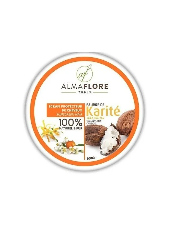 ALMAFLORE BEURRE DE KARITE YLANG YLANG ORANGE 100G