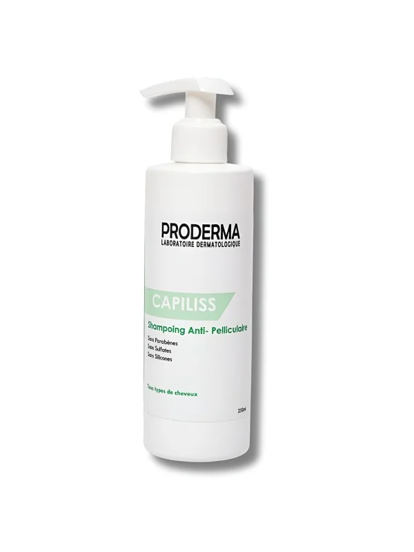 PRODERMA CAPILISS - SHAMPOING ANTI PELLICULAIRE TOUS TYPES DE CHEVEUX 250ML