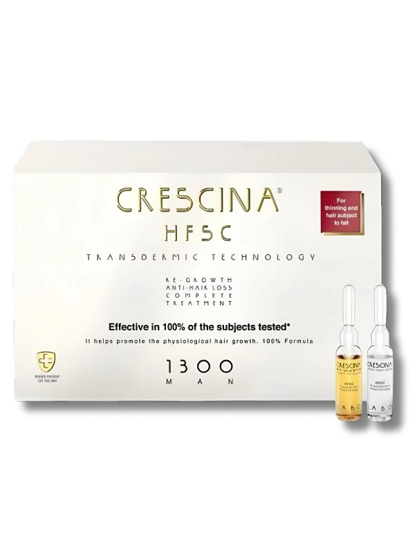 CRESCINA TTT COMPLET (ANTI CHUTE+REPOUSSE) 1300 HOMME 10 +10 AMPOULES