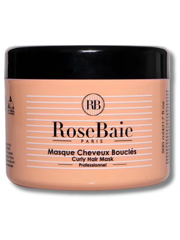 ROSEBAIE - MASQUE CHEVEUX BOUCLÉS KÉRATINE ET HUILE D’AVOCAT 500ML