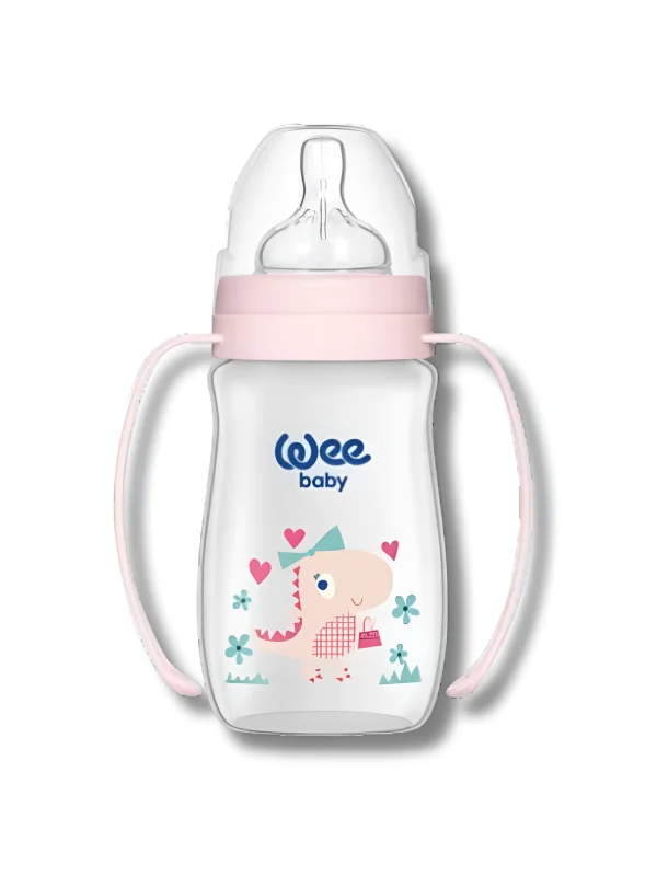WEE BABY - BIBERON CLASSIC PLUS COL LARGE PP AVEC POIGNEE 0-6MOIS 250ML R-484