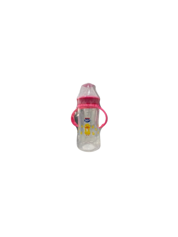 BABY PUR - BIBERON PP MAXI LARGE AVEC ANSES ET COUVERCLE TORSADE 360ML