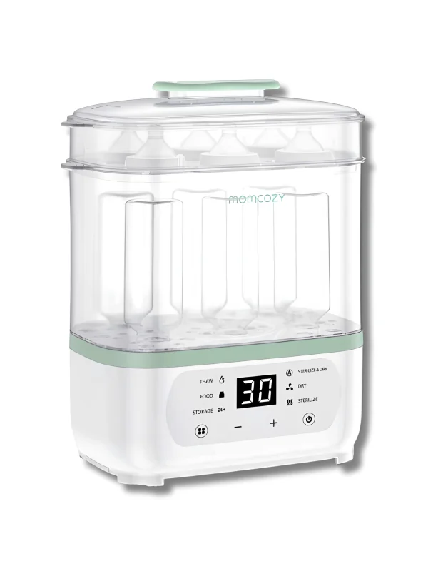 MOMCOZY - STÉRILISATEUR & SÉCHEUR DE BIBERONS 8EN1 XL