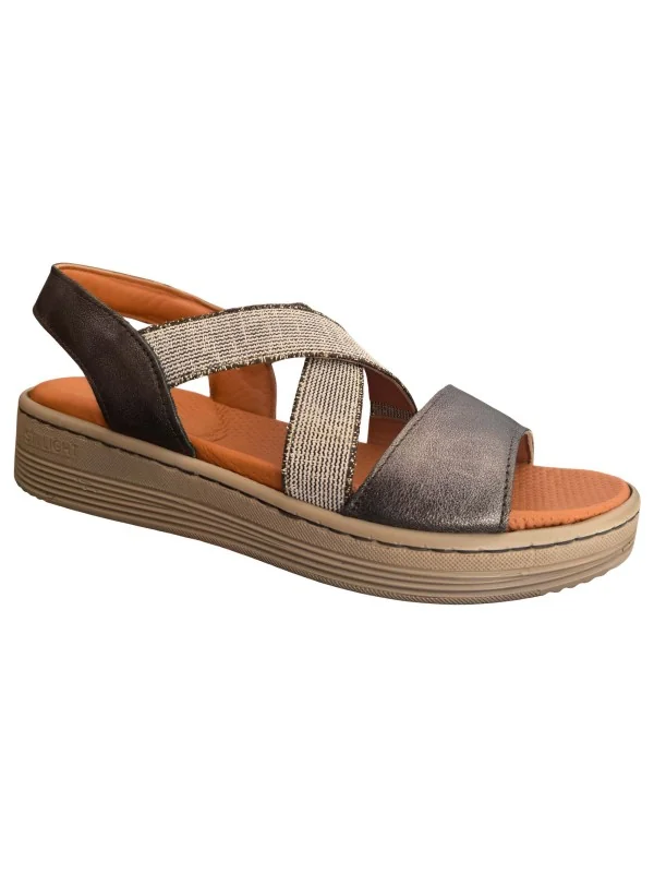 STI LIGHT - SANDALES ORTHOPEDIQUES BRONZE FEMME